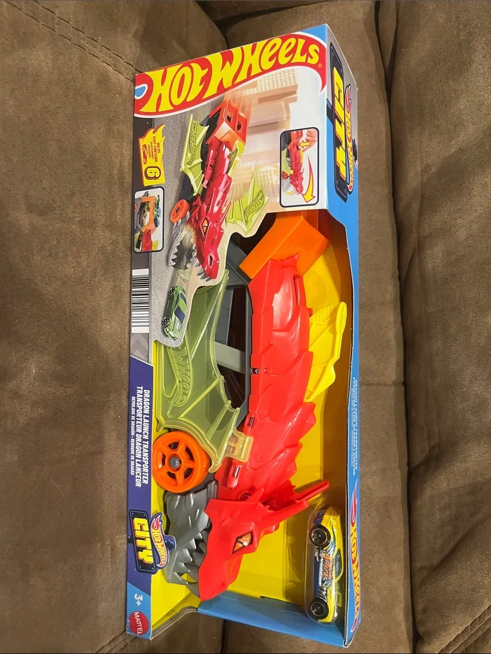 Hot Wheels Dragon Launcher Playset - Red & Yellow